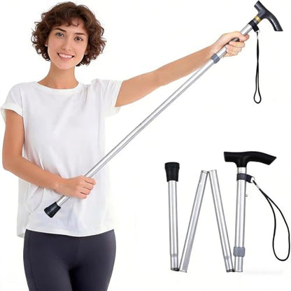 Foldable Shoulder Wand for Physical Therapy & Rotator Cuff Rehab, Lightweight Portable Stretching Tool, Long Enough Exercise Equipment for Shoulder Strength & Mobility