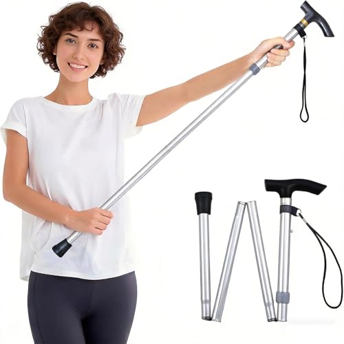 Foldable Shoulder Wand for Physical Therapy & Rotator Cuff Rehab, Lightweight Portable Stretching Tool, Long Enough Exercise Equipment for Shoulder Strength & Mobility