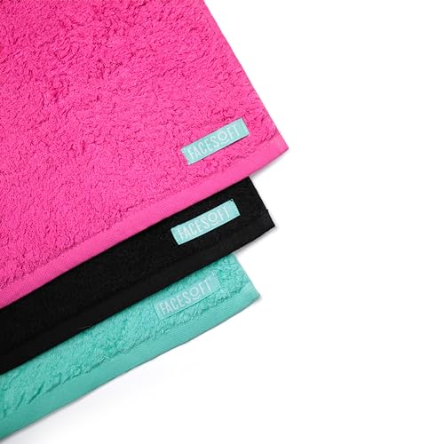 Eco Friendly Mini Gym Towels Accessories for Working Out - Sweat Towels for Gym, Fitness, Sports - Soft & Absorbent Cotton - No Synthetic Microfibers or Plastics - 3 Piece Exercise Towel Set