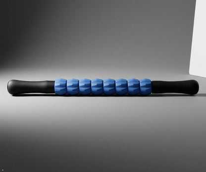 Muscle Massage Roller Stick, 17 Inch, Blue and Black
