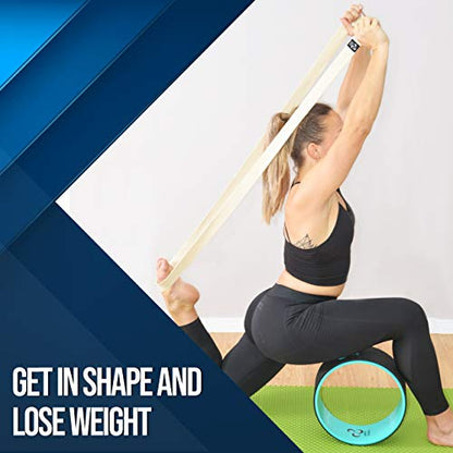 Yoga Wheel 3 Pack - Lose Weight, Get in Shape and Get Fit. Three pack Yoga Wheel Set. Home Exercise and Workout. Improve Posture