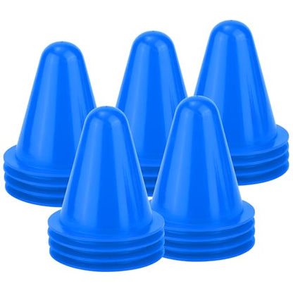 XIHIRCD 20pcs Soccer Cones, 3.15 Inch Mini Practice Cones Sports Cones Field Markers Cones Basketball Cones Training Cones for Outdoor Indoor Basketball Football Footwork Training