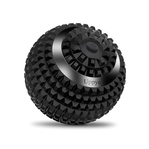 Vibrating Ball Massager, 4-Speed High-Intensity Fitness Lacrosse Ball, Mobility Ball for Workout Recovery, Deep Tissue Massager for Pain Relief and Trigger Point Treatment (Black) - color: Black