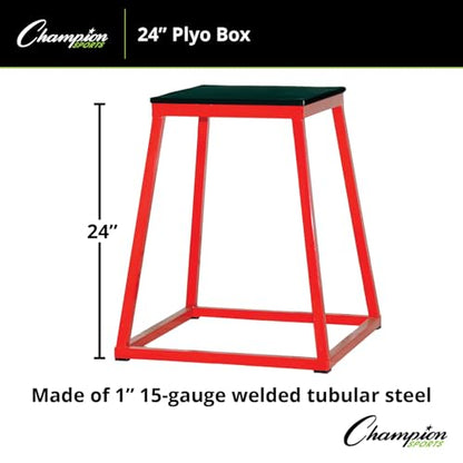 Champion Sports Welded Steel Plyo Box - 24" H