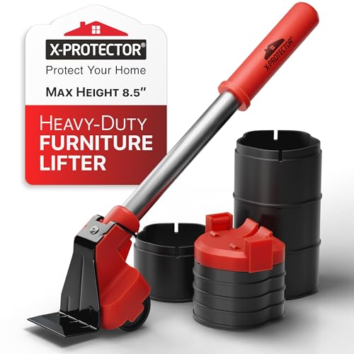 X-Protector Furniture Lifter Tool - Premium Furniture Jack Lifter Tool to Lift Furniture Easily - Appliance Lifter with 8.5" Adjustable Height - Ideal Jack to Lift Furniture Easily with Minimal Effort - size: Furniture Lifting Tool (8.5 inch)