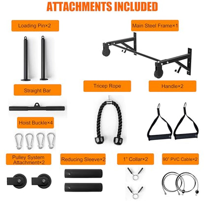 Pull Up Bar Wall Mounted, Heavy Duty 650 lbs Capacity Chin Up Bar, 48" Multi-Grip Strength Training Pull-up Bars, for Home Gym Garage/Backyard Total Body Workout, Ease Of Use Mounting