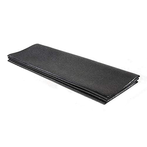 Stamina Fold-to-Fit Folding Equipment Mat (84-Inch by 36-Inch), Black | Fold-to-fit equipment mat helps protect floors during workouts