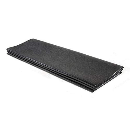 Stamina Fold-to-Fit Folding Equipment Mat (84-Inch by 36-Inch), Black | Fold-to-fit equipment mat helps protect floors during workouts