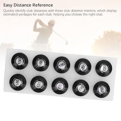 SUNGOOYUE Golf Club Distance Markers, 20 Pack Easy Install Golf Ball Makers Reference for Golfers & Training Sessions