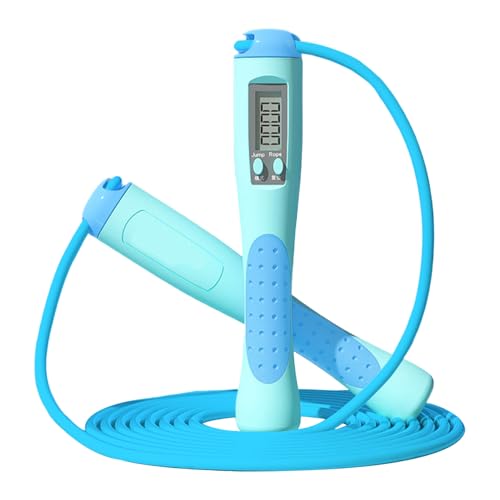 Counting Jump Rope Digital Speed Jump Rope, Home Gym Equipment - color: Blue