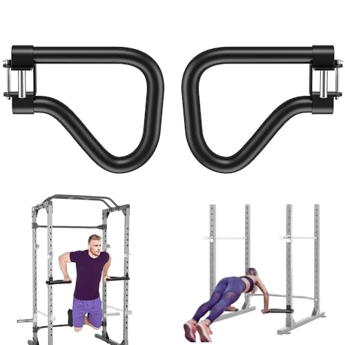 SELEWARE Power Cage Accessories, Dip Handles, Pull‑Up Stations, and Multi‑Grip Training Attachments - color: For 2" x 2" Rack with 1" or 1/2" Hole