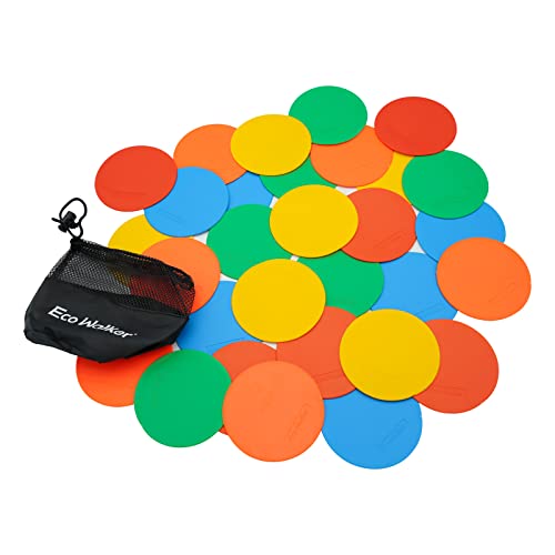 4inch Mini Floor Spot Markers for Classroom Preschool and Kindergarten (Set of 30pcs)