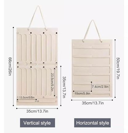 2 Pack Hair Bows Holder Organizer for Girls Women Wall Hanging Large Capacity Hair Cord Headband Storage Hair Accessories Organizer (2Pack Coffee)