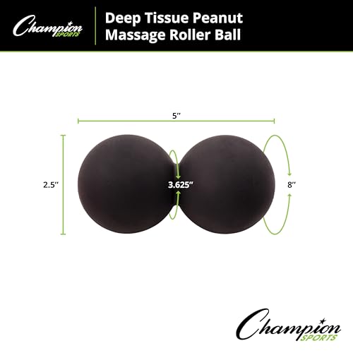 Champion Sports Massage Ball - Deep Tissue Roller Balls for Trigger Point Relief on Feet, Back, Neck, Shoulders - Multiple Styles