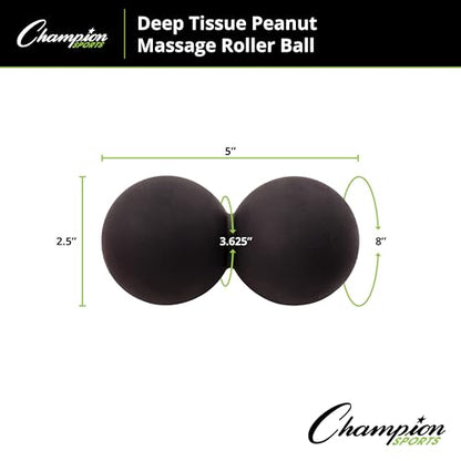 Champion Sports Massage Ball - Deep Tissue Roller Balls for Trigger Point Relief on Feet, Back, Neck, Shoulders - Multiple Styles