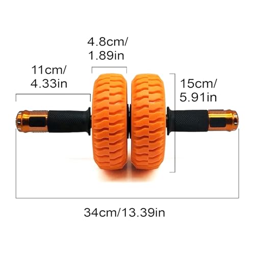 Abdominal Wheel Ab Roller | 6 Inch Strength Training Home Gym Exercise Wheels,Portable Strength Training Workout Equipment for Men Women Beginner Fitness Indoor Outdoor