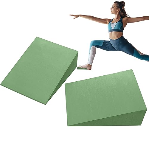 Yoga Wedge Block, Professional Height Wedge Yoga Prop, Portable Foam Yoga Wedge Stretching Equipment, Supportive Yoga Block, Back Support Foam Incline Slant Board For Leg, Calf, Ankle And Foot Stretch