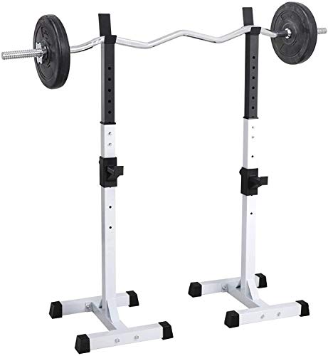 Folding Dumbbell Bench Fitness Adjustable Squat Rack Dipping Station Barbell Rack Dip Stand Fitness Bench Press Equipment Home & Gym Racks Stand,