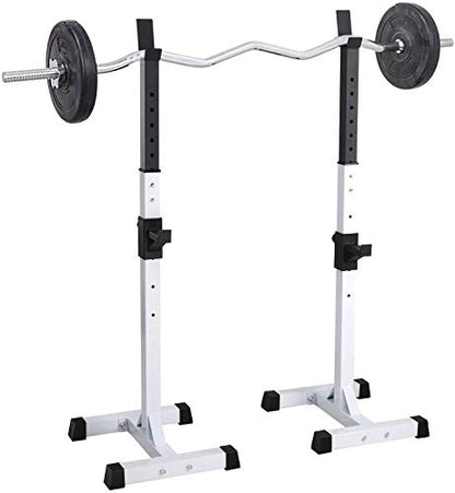 Folding Dumbbell Bench Fitness Adjustable Squat Rack Dipping Station Barbell Rack Dip Stand Fitness Bench Press Equipment Home & Gym Racks Stands