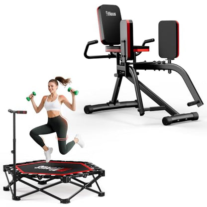 Hip Abductor Machine & 42" Foldable Mini Trampoline for Women/Men