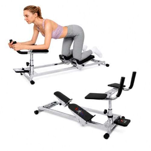 Happlee Crawling Machine for Adults Core Twist Trainer and Back Workouts with Counter 5 Height Settings 3 Angle Settings Home Gym Equipment