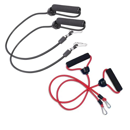2Pcs Workout & Exercise Band Stepper Resistance High Elastic Pull Ropes Hand Grip Rope Expander Workout &