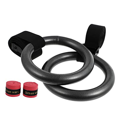 Adjustable Small Fitness Rings Set Webbing for Home Gymnastics Training Convenient Workout Equipment for Strength and Bodyweight Exercises Random Color