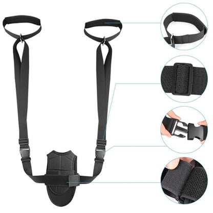 Stretching Strap - Leg Stretcher Strap | Stretch Straps for Physical theraapy | Adjustable Stretch Band | Non-Elastic Yoga Strap | Pull Up Assist Bands | Padded Exercise Straps for Physical theraapy,