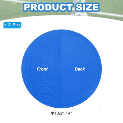 PATIKIL Spot Markers, Non-Slip Floor Dots Agility Markers Flat Field Cones Poly Dots - color: Blue