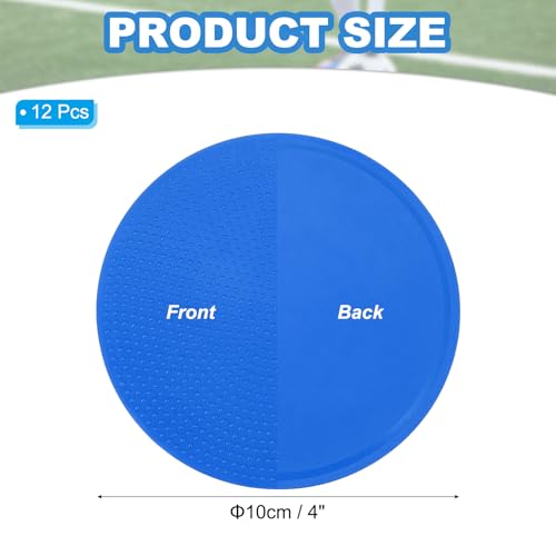 PATIKIL Spot Markers, Non-Slip Floor Dots Agility Markers Flat Field Cones Poly Dots - color: Blue