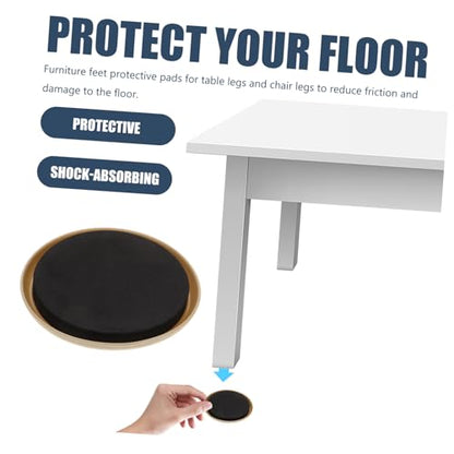 5pcs Round Furniture Moving Sliders Floor Protectors for Chairs and Tables Heavy-Duty Furniture Cushions to Prevent Scratches for Use - size: 8.90X8.90X1.02CM