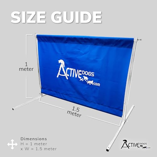 ActiveDogs.com IGP IPO Schutzhund Standard Hurdle Jump w/Carrying Bag - All Aluminum Design - Agility Training Jump - Easy to Transport