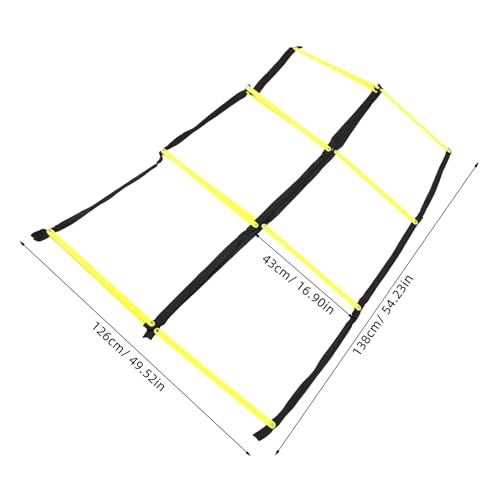 Totority Foldable Agility Ladder for Football and Soccer Training Multifunctional Speed Ladder with Sturdy Rungs for Agility and Footwork Drills in Sports Fitness