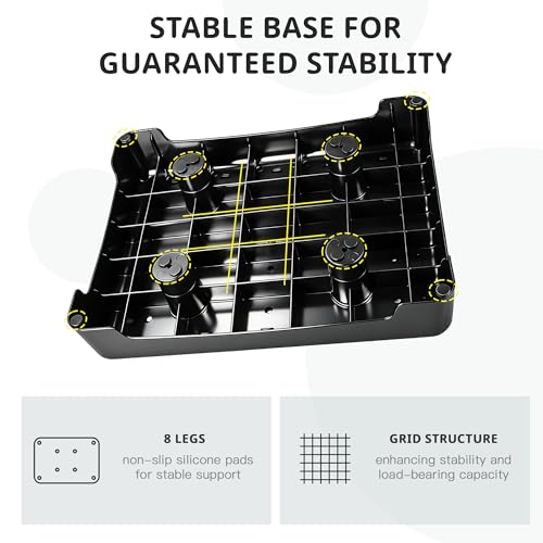 Mobility Step Stool for Kids & SeniorsNon-Slip Platform Indoor and Outdoor, One Step Stool for Car, Bedside, Office, Shower, Stairs,Portable Riser, 400 LBS Capacity