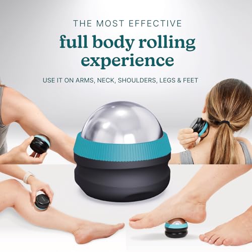 Homedics IcyGlide Portable Massage Roller Ball, Cryo Ball Cold Therapy