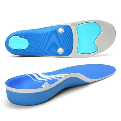 220lbs+ Metatarsalgia Insole Plantar Fasciitis Pain Relief Insert - color: Light Blue, size: MEN (11-11 1/2)|WOMEN (13-13 1/2)--295MM