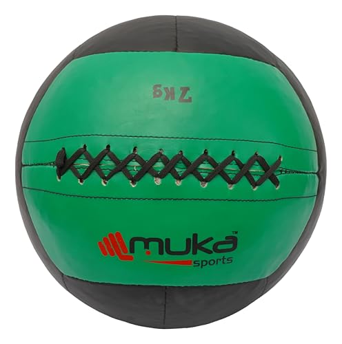 7 kg Wall Ball Soft Synthetic Leather Shell Weighted Medicine Ball for Pilates, Yoga, Strength Training & Physical Therapy with Non-Slippery Grip