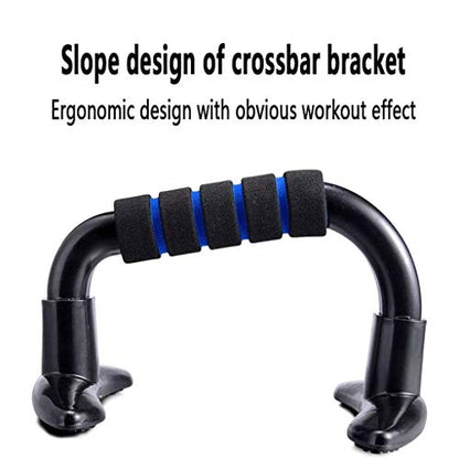 Pushup Bars Handles, Push Up Stand with Cushioned Foam Grip and Non-Slip Rubber Base Home Workout Equipment, Black