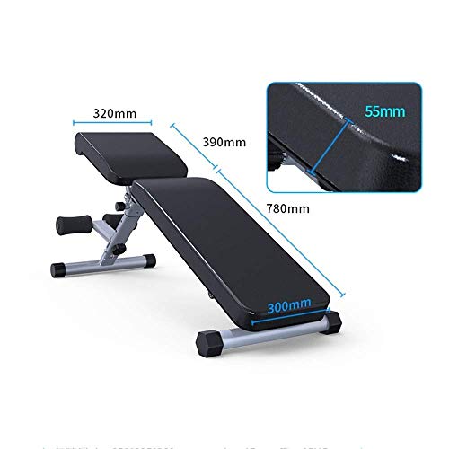 Adjustable/Foldable Utility Bench for Home Gym, Weightlifting and Strength Training - Bonus Workout Poster with Total Body Exercises