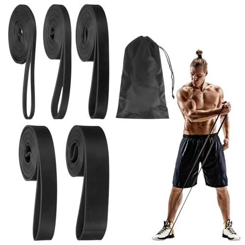 Resistance Bands for Working Out, Pull Up Bands, Pull Up Assistance Straps with Carry Bag for Home/Gym - color: Black