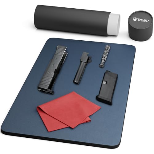 Falko Tactical Gun Cleaning Mat, Gun Mat for Handgun, Rifle and Shotgun - color: Steel Blue, size: 20x12