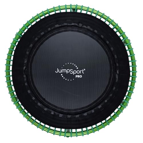 JumpSport 350 PRO 39 Inch Fitness Trampoline Indoor Rebounder Cardio Workout Equipment 300 lb Capacity - color: Thrive