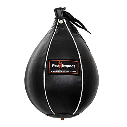 Leather Speed Bag – Rapid Rebound Pear-Shaped Punching Ball with Durable Latex Bladder for Boxing, MMA & Home Gym