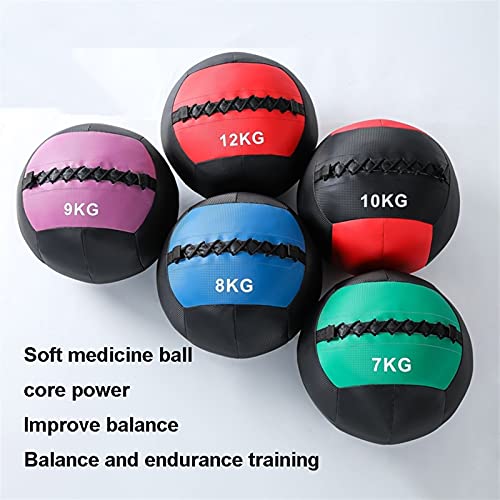Medicine Ball Slam Ball Wall Ball，Artificial Leather Squash Soft Medicine Ball for Strength and Conditioning Exercises, Cross Training, Cardio and Core Workouts (Size : 6KG/13.2LB)
