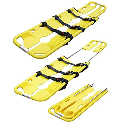 Folding Scoop Stretcher,Lightweight Fire Emergency Medical Flat Folding Stretcher Portable Patient Transfer Board,for Hospital Home