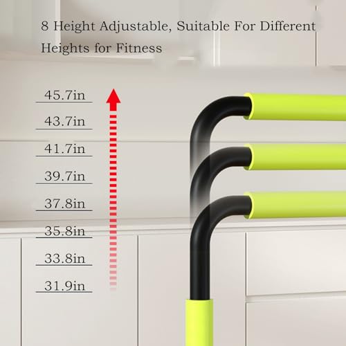 Dip Bar Adjustable Dip Stand Workout Station Heavy Duty Portable Parallel Bars For Strength Training 550lbs Max Capacity