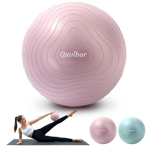 Pilates Ball 9 Inch Core Ball, Small Exercise Ball Between Knees for Physical Therapy, Small Yoga for Pilates, Yoga and Core Training, Fitness for Workout at Home Gym and Office