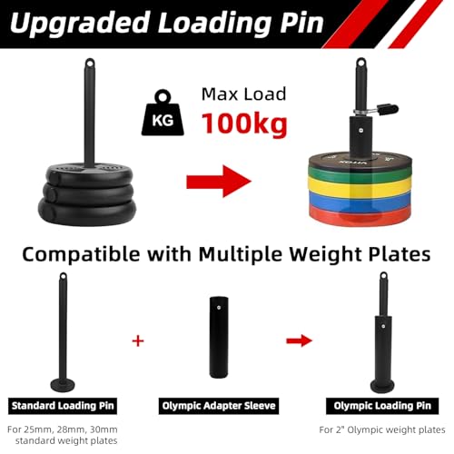 LFJ LAT Pull Down and Lift Weight Pulley System Cable Machine Pulley Attachment for Triceps Pull Down, Biceps Curl, Back, Forearm, Shoulder Home Gym Equipment - style: Set with Adjustable Bar