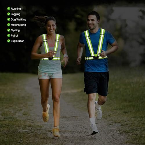 Reflective Vest Running Gear, 2-10Pack High Visible Safety VES - color: Green