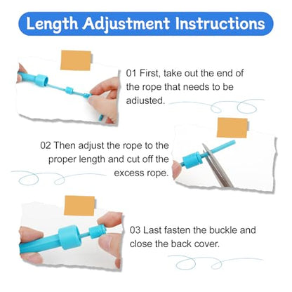 Jump Rope for Kids,5P Colorful Jumping Rope for Fitness and Exercise,Lightweight Adjustable Skipping Ropes for School Events and Family Fun